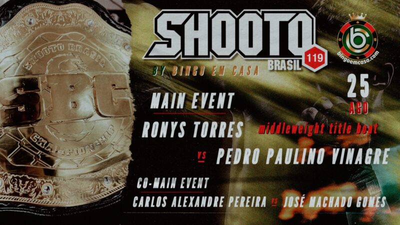 Shooto Brasil anuncia as lutas principais de sua 119ª edição