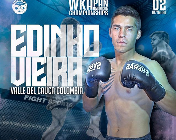 Edinho Vieira lutará kickboxing em torneio na Colômbia